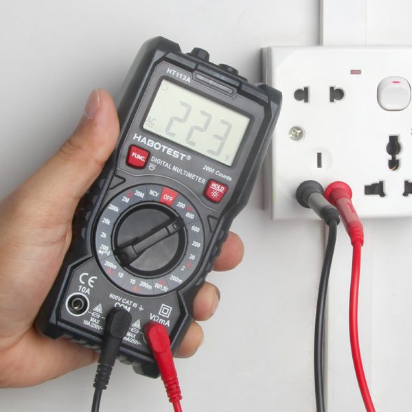 HABOTEST HT113A Multi-functional Tester Digital Multimeter AC DC Voltage DC Current Testing NCV Function With Working Light - Image 3