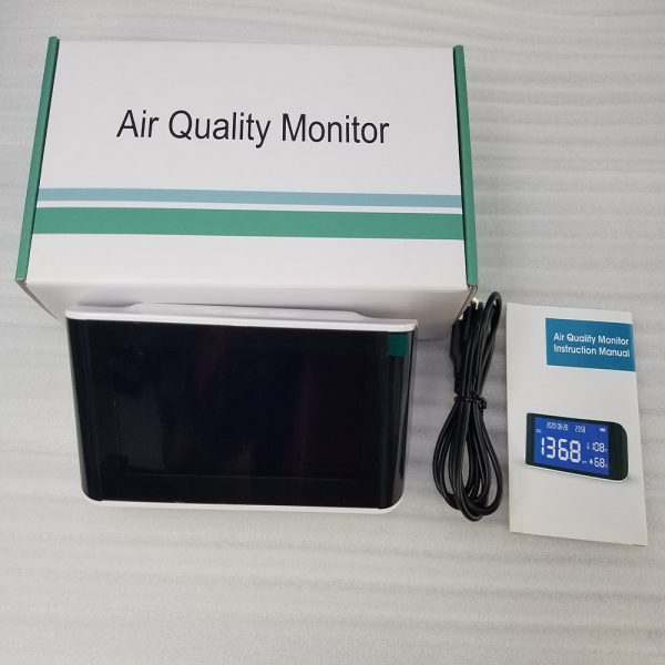 China supply new air quality monitor indoor co2 controller wifi gas detector air monitoring device with big capacity battery nox - Image 6