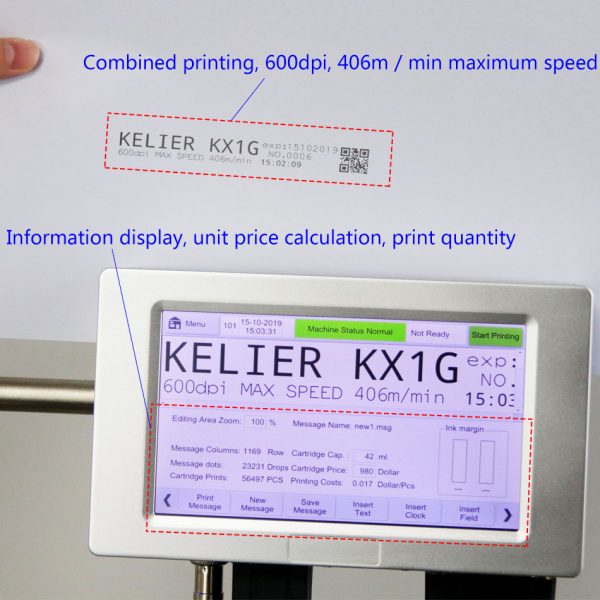2020NEWS Auto Coder Thermal Batch Date Coding Machine Online Coder Inkjet Printing Machine - Image 4