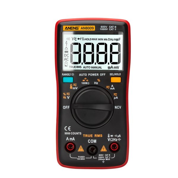 ANENG AN8009 Standard Digital Multimeter Transistor Capacitor True-RMS Tester Automotive Electrical Capacitance Meter Temp Diode - Image 6