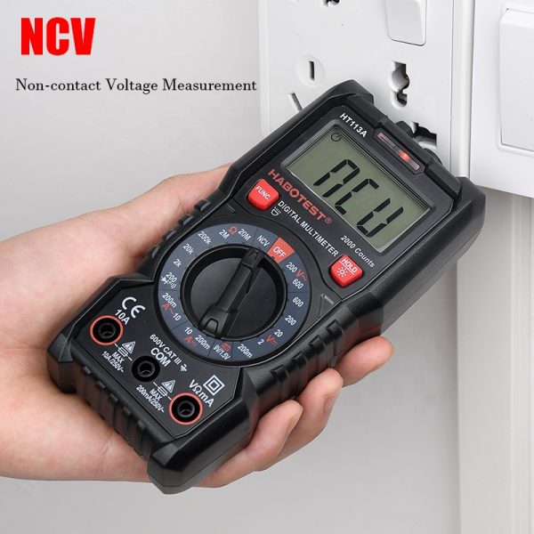 HT113A Automotive Multimeter Tester Professional Digital Multimeter Manual Range AC DC Voltage Current Battery Tester HABOTEST - Image 2