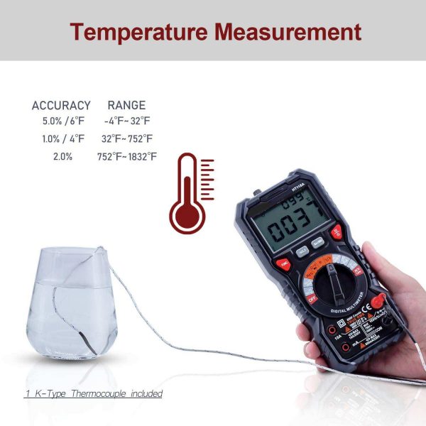 Hot Sale 6000 Counts True RMS LCD Smart Multimeter Tester Professional Meter for Capacitance test - Image 3