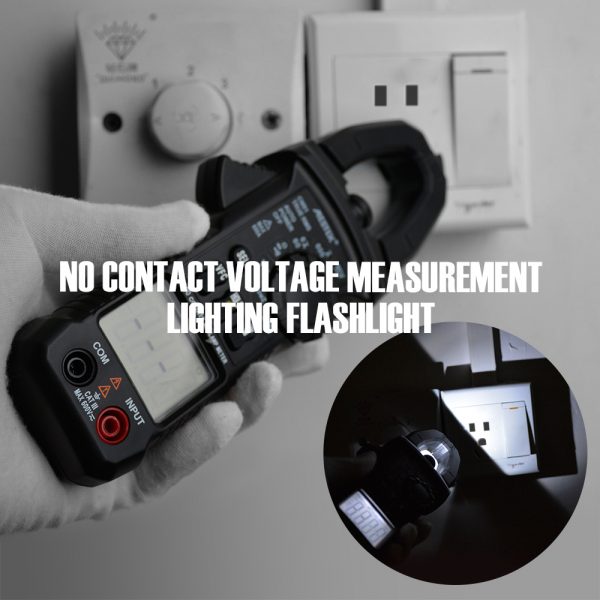 6000 Counts Digital Clamp Meter With Non Contact Voltage Connector  Voltage Current  Capacitance  Resistance Test - Image 4