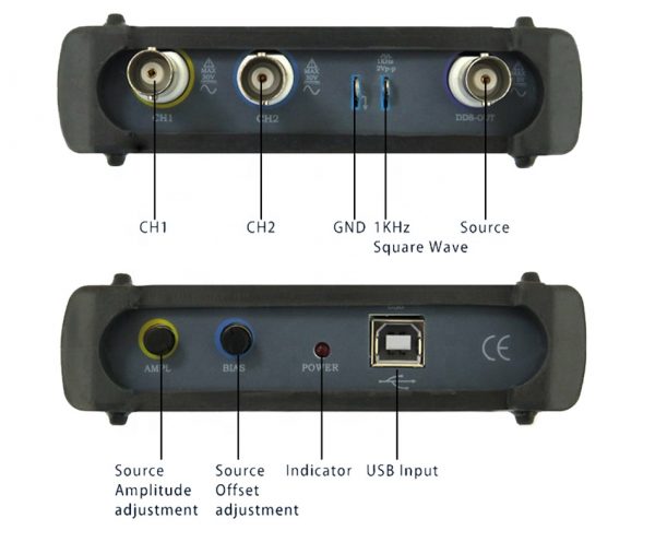 ISDS205B 5 IN 1 Multifunctional PC Based USB Digital Oscilloscop/Spectrum Analyzer/ DDS/Sweep/Data Recorder 20M 48MS/s - Image 3