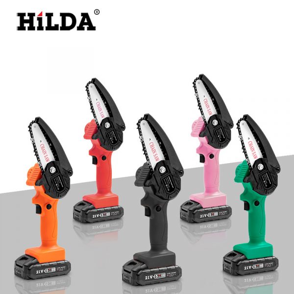 Electric Chainsaw Lightweight Lithium Battery Pruning Family Cordless Garden Mini Chainsaw Portable - Image 4