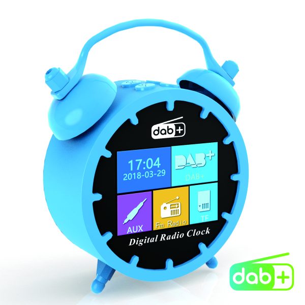 Digital Alarm Clock, DAB/DAB+ Music Radio Player Blue with 2in Color LCD Display, BT Speaker Radio with Snooze Sleep Timer - Image 5