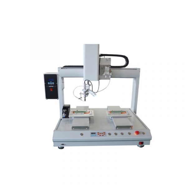 5 axis customized automatic spot welding machine PCB circuit board capacitor pin welding dual platform soldering machine - Image 4