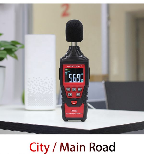 2020 New Habotest HT622B  Industrial Digital Sound Level Meter 30-130dBA  Max/Min Hold with FAST SLOW  With USB Interface - Image 2