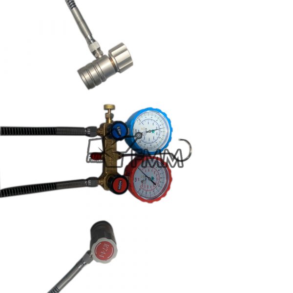 R744 Manifold Gauge Set Manometer Diagnostic Tool AC Air Conditioning Refrigerant Gas Fit Mercedes Maybach And Other Cars - Image 4