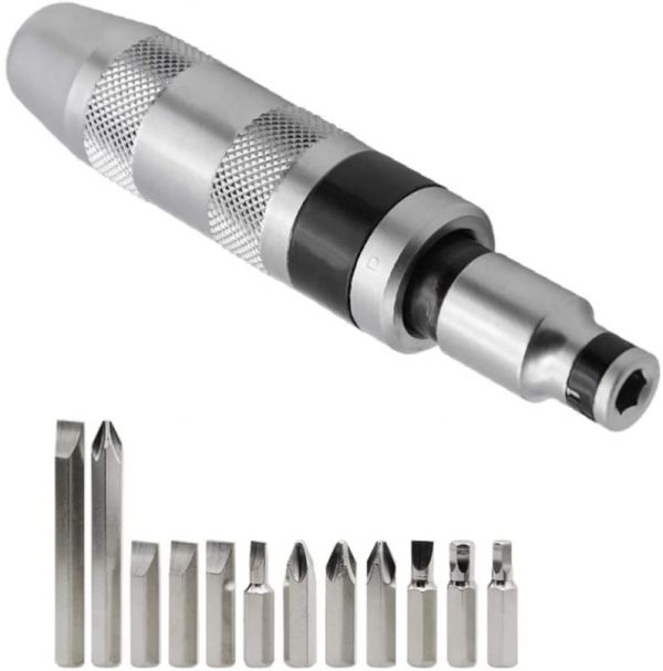 CRV13pcs Impact best Screwdriver Socket Driver Hammer tool set With Bits + Case
