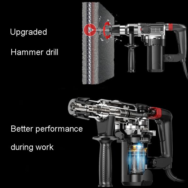 Heavy Duty 30mm Hex-Gun Power Hammer Drill Electric Jack Demolition Breaker - Image 4