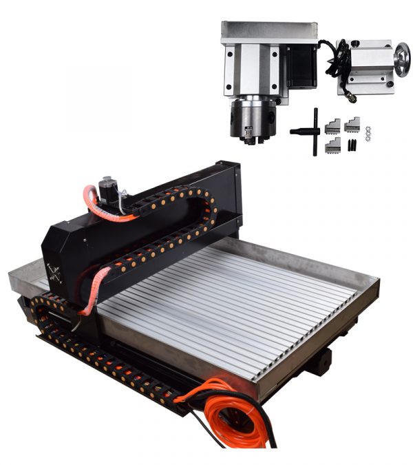 Factory Sale Usb Port 4 Axis Wood cnc 6090 Stainless steel structure Engraving Machine Price - Image 6
