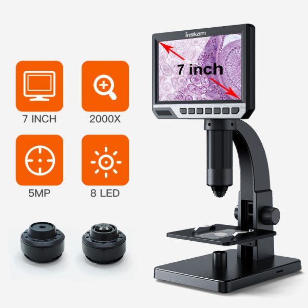 Inskam315 LCD digital electronic microscope 7 inch microscope - Image 4