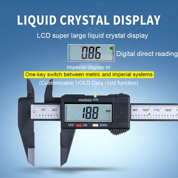 Factory wholesale price direct sale silver large screen 0-150mm digital display vernier calipers cheap - Image 4