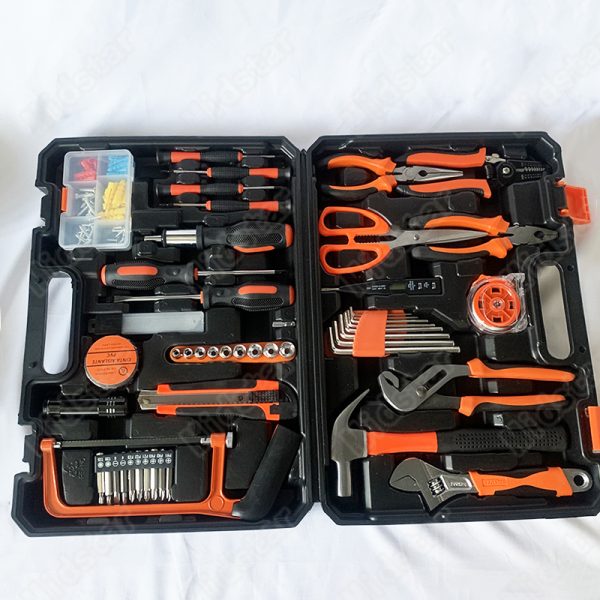 Midstar 102pcs Household Hand Purple Tools Set Kit Scissor carpenter Wrench Screwdriver bits Measuring Tape Manual Hardware Tool - Image 2