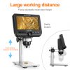 Professional Gem Gemological Engraving Microscope SMD Wireless Specular Monocular Industry LCD Digital Microscope
