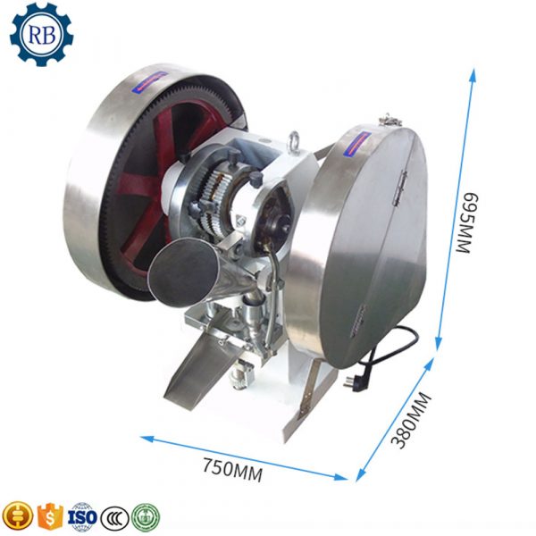 Made in China candy tablet make machine single head electric tablet press machine pill press manual punching machine - Image 2