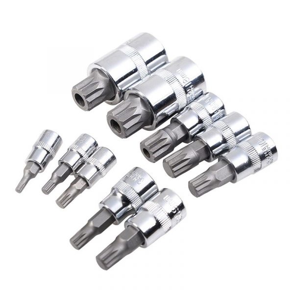 Winmax hand tools 10 pieces socket hexagonal screwdriver head hexagon socket set - Image 3