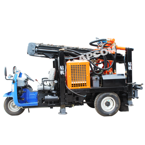 Rock bore hole Tricycle Mobile 200m water well drilling rig Machine Truck Trailer Tractor mounted water well drilling rigs - Image 4