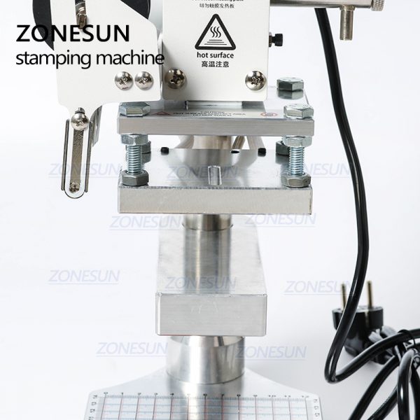 ZONESUN ZS90 Two Work Plate Manual Hot Foil Stamping Bronzing Machine Heat Press Machine For Pvc Card Leather And Paper - Image 2
