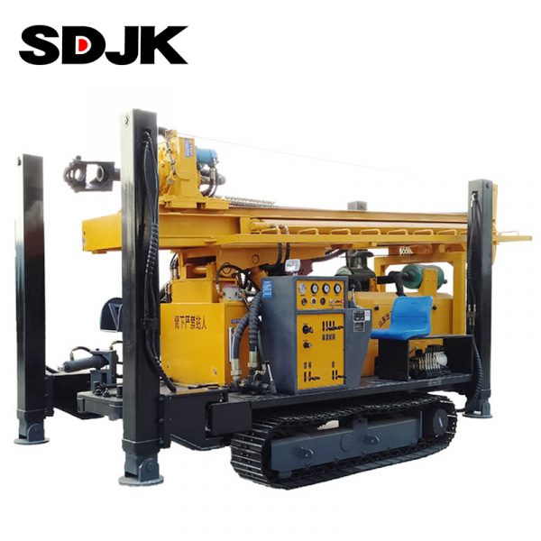 JK-DR350 DTH Water Well Borehole Portable Pneumatic Diesel Drilling Crawler Machine Rigs - Image 3
