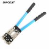 HX-50B Battery cable lug Crimping Tool wire crimper hand ratchet terminal Crimp Plier for 6-50mm2 1-10AWG with cable cutter
