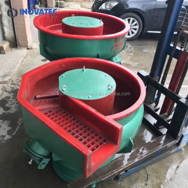650 Liter INV-650B vibratory surface finishing machine / stone plate, steel parts polisher and grinder machine deburring - Image 4