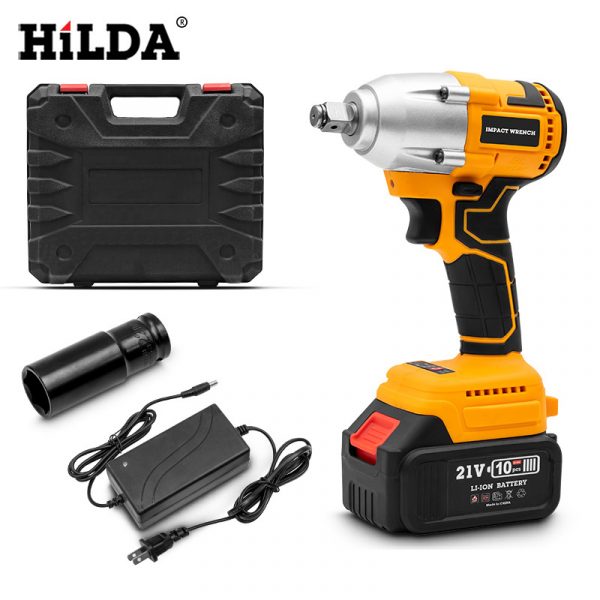Hilda 21V Industry Cordless Brushless High Torque 650n Battery Electric Impact Wrench - Image 2