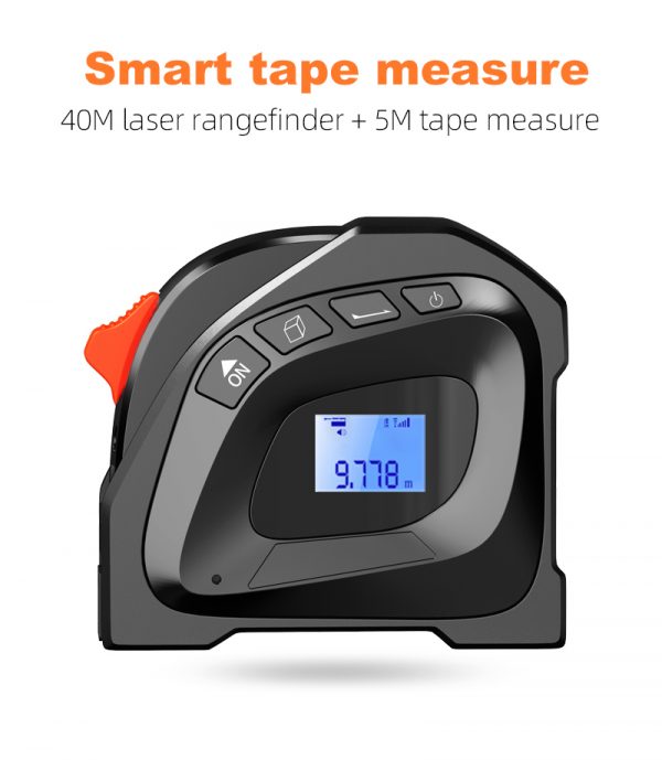 Infrared laser tape measure digital rangefinder 40M measurement king distance rangefinder LCD digital display Laser tape measure
