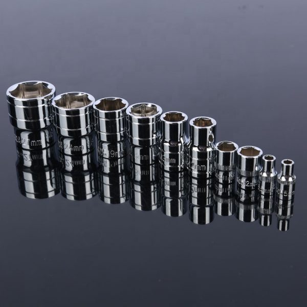 94 Piece Professional Car Repairing Tool Set 1/4,1/2 Inch Drive Torque Ratcheting Wrench Socket Set - Image 4