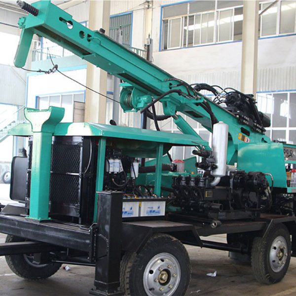 Portable full hydraulic Trailer mini  HF510T 270m underground Water Bore Drilling Machines - Image 4