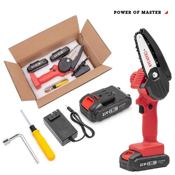 4inch mini cordless handheld electric rechargeable lithium battery chainsaw for pruning tree trimming - Image 5