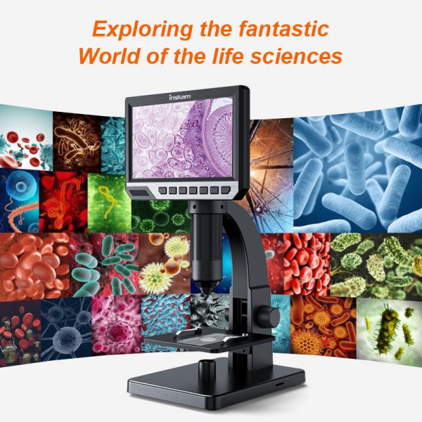 Inskam315 LCD digital electronic microscope 7 inch microscope - Image 5