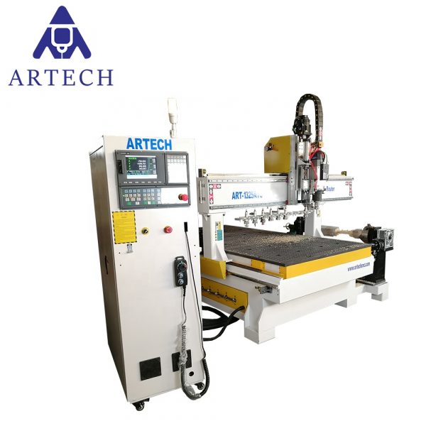3D CNC 1325 Router Cylinder Boring And Milling Machine With Rotary with rotary for furniture making made in china - Image 3