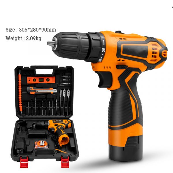 Four In One Battery 4.0ah 18v 21v Brushless Power Tool Drill Screwdriver Wrench Angle Grinder Tools Kit Combo Sets - Image 5
