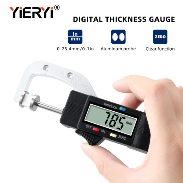 0-25MM 100% New Auto Tire Wear Detection Depth Gauge LCD Digital Display Caliper High Precision Tire Thread Pattern Thick Gauge - Image 2