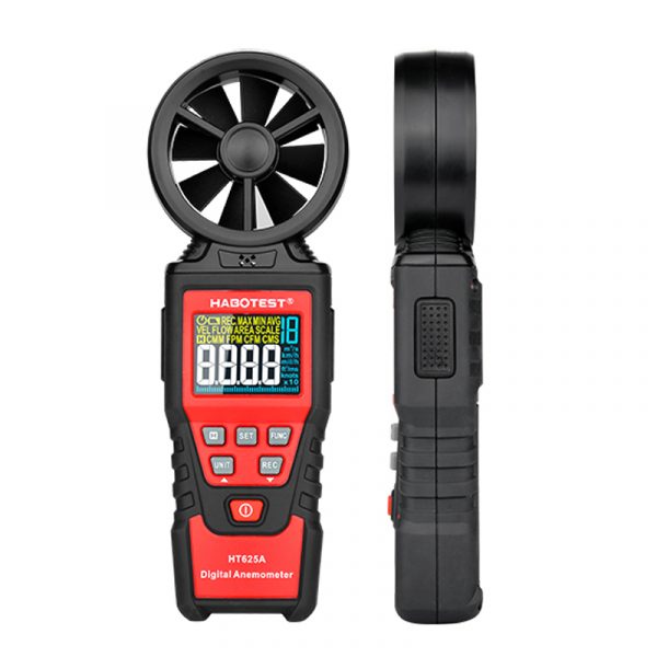 HABOTEST HT625A High Sensitivity Digital Anemometer with Color LCD Display 9999 Counters with Bargraph - Image 6