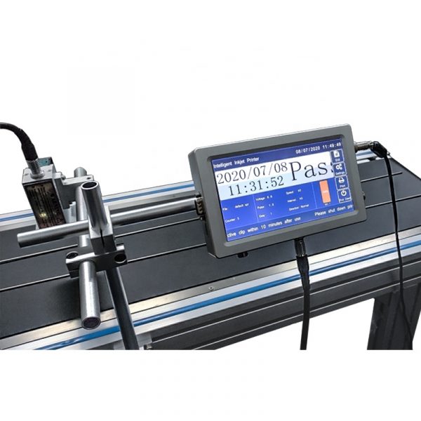 Automatic batch code marking machine solvent based industrial fastjet corrugated inkjet printer on conveyor - Image 3