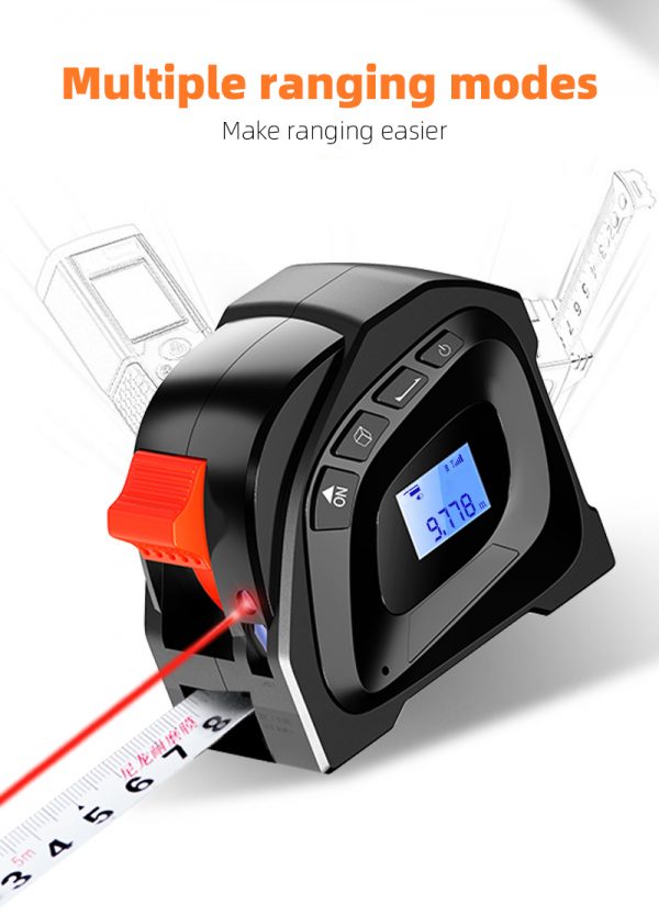 Infrared laser tape measure digital rangefinder 40M measurement king distance rangefinder LCD digital display Laser tape measure - Image 3