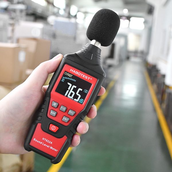 HABOTEST HT622B Digital Sound Level Meter Noise Tester Sound Detector Decible Monitor 30-130dBA  Audio Measuring Instrument - Image 6