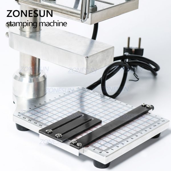 ZONESUN ZS90 Two Work Plate Manual Hot Foil Stamping Bronzing Machine Heat Press Machine For Pvc Card Leather And Paper - Image 3
