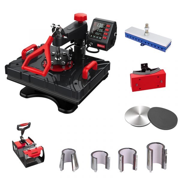 Freesub t shirt printing machine 8 in 1 combo heat press machine sublimation P8100-8 - Image 3