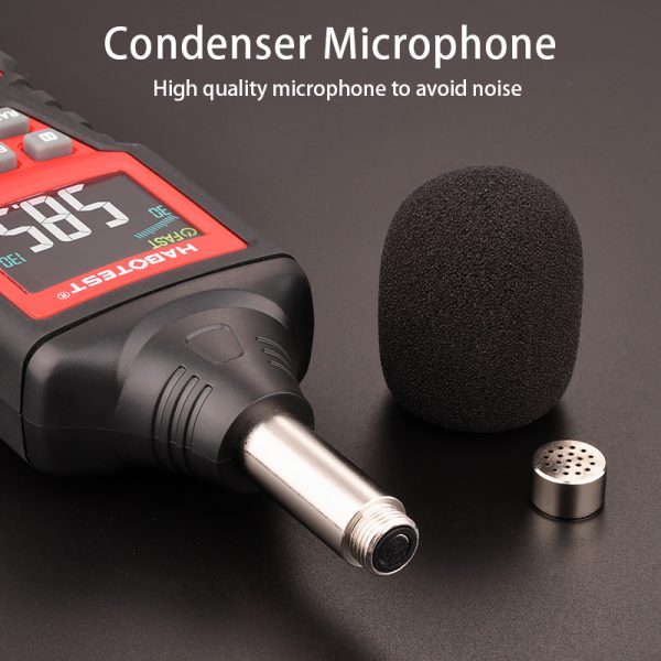 Habotest  Digital Sound Level Meter with LCD, Audio Measurement 30 dB to 130 dB with Frequency Weighting for Sound Level Testing - Image 5