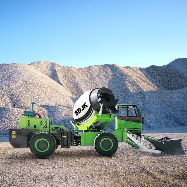 Free shipment! 270 degree hydraulic rotation Self Loading Concrete Mixer Truck - Image 2