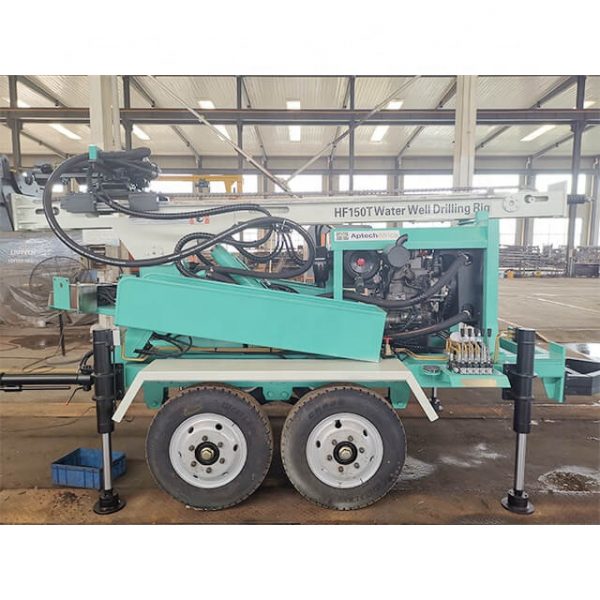 150m portable trailer type HF150T 150m deep water well drilling rig machine for sale - Image 6
