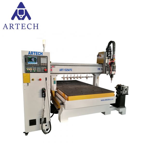 3D CNC 1325 Router Cylinder Boring And Milling Machine With Rotary with rotary for furniture making made in china - Image 2