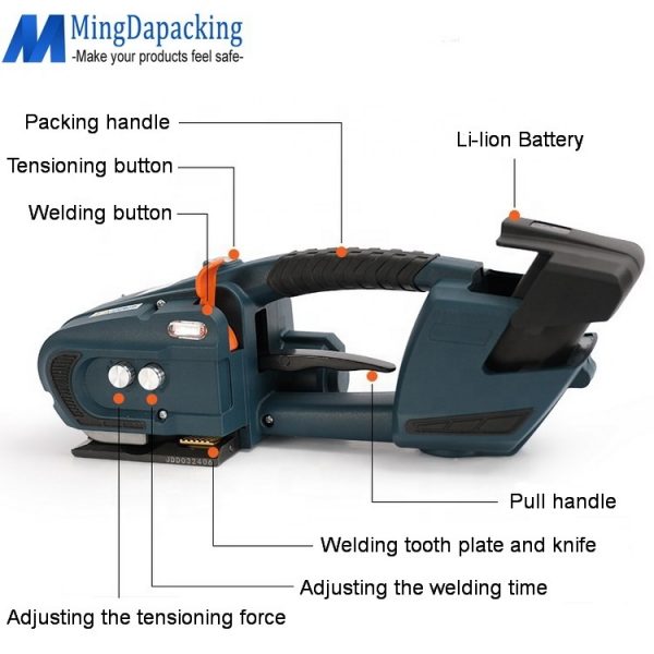 JDC13/16 Battery powered plastic strapping tools - Image 2