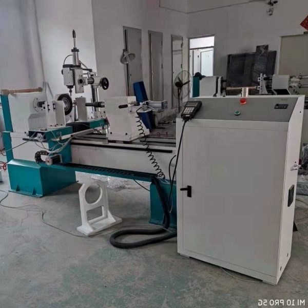Wholesale Customized products TJ-1530 Single Axis Two Cutters Autofeeding CNC Wood Turning Lathe - Image 5