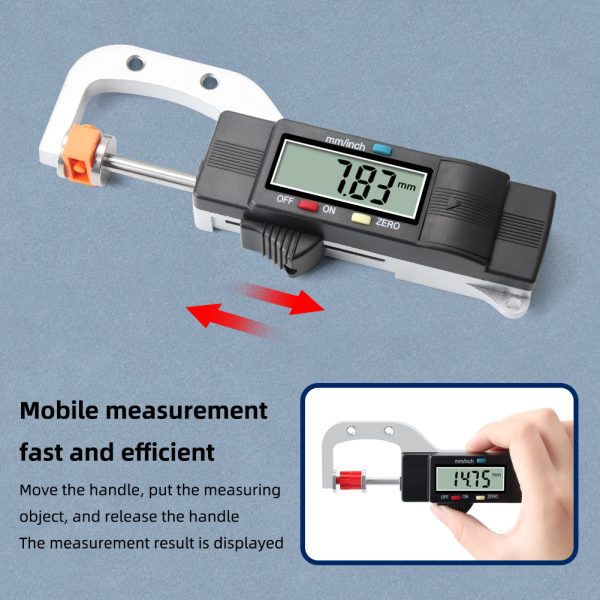 0-25MM 100% New Auto Tire Wear Detection Depth Gauge LCD Digital Display Caliper High Precision Tire Thread Pattern Thick Gauge - Image 5