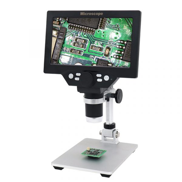 PDOK G1200 Electronic Digital Microscope 12MP 7 Inch Large Base LCD Display 1-1200X Continuous Amplification Magnifier Tool - Image 6